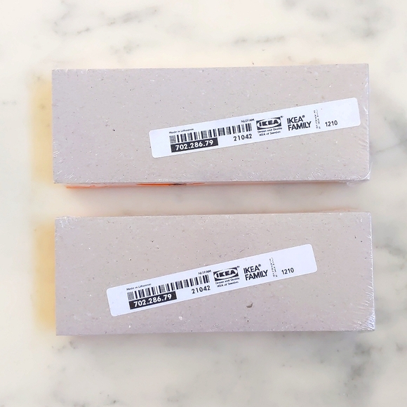 NWT. IKEA Orange/White/Grey Long Index Cards (2 packs). - Picture 3 of 3